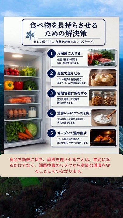 食品の腐敗を早めるための解決策はこちら