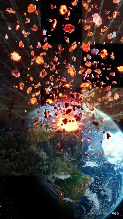 What Happens If A Giant Asteroid Hits Earth? ☄️💥 #space #science