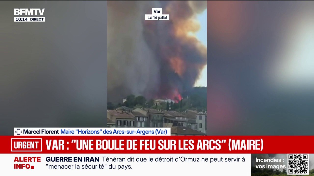 Incendie dans le Var: "Le feu est arrivé comme une boule de feu", témoigne le maire des Arcs-sur-Argens