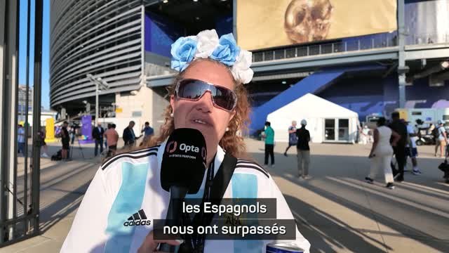 Argentine - Les fans réalistes aux abords du stade : Les Espagnols nous ont surpassés