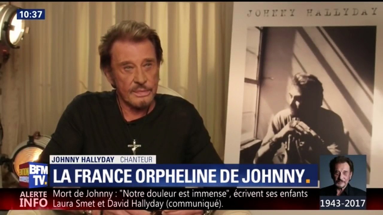2017 - Johnny Hallyday : quand il se confiait sur ses enfants sur BFM TV (6 Décembre)