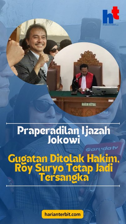 Praperadilan Ijazah JokowiGugatan Ditolak Hakim, Roy Suryo Tetap Jadi Tersangka