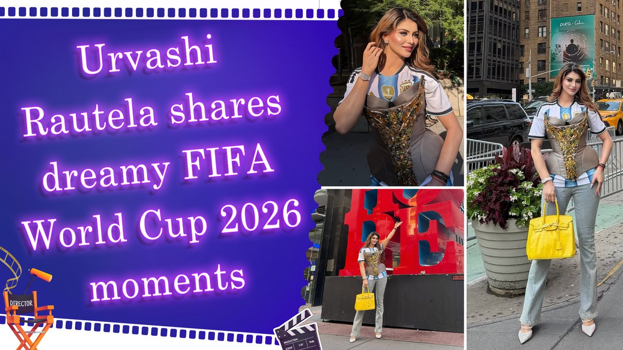 Urvashi Rautela stuns in Argentina jersey as she shares glamorous FIFA World Cup 2026 photos