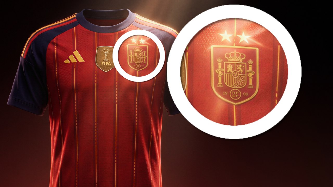 La camiseta de la selección española con la segunda estrella, a la venta el 4 de agosto