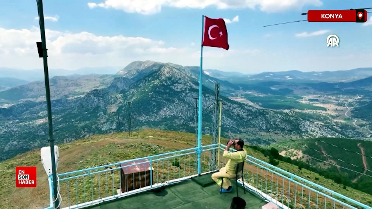 Konya'da iki bin metrede 19 yıldır yeşil vatan nöbeti