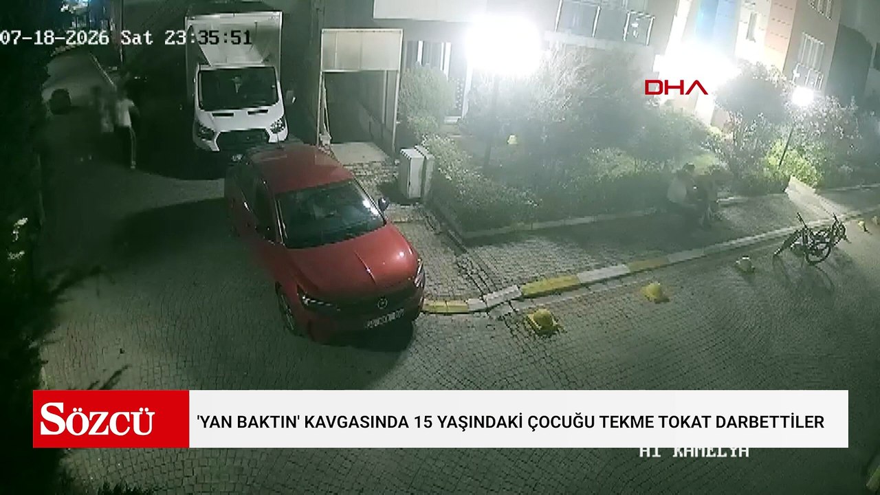 Esenyurt'ta 'yan baktın' kavgasında 15 yaşındaki çocuğu tekme tokat darbettiler
