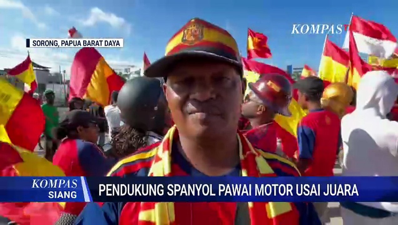 Juara Piala Dunia 2026, Pendukung Spanyol di Sorong Hingga Gorontalo Pawai Turun ke Jalan