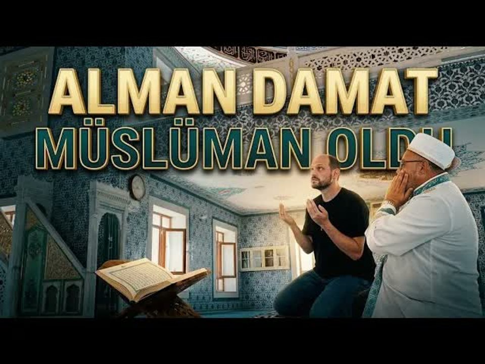 Türk bayraklı nişanın ardından Alman damat Müslüman oldu