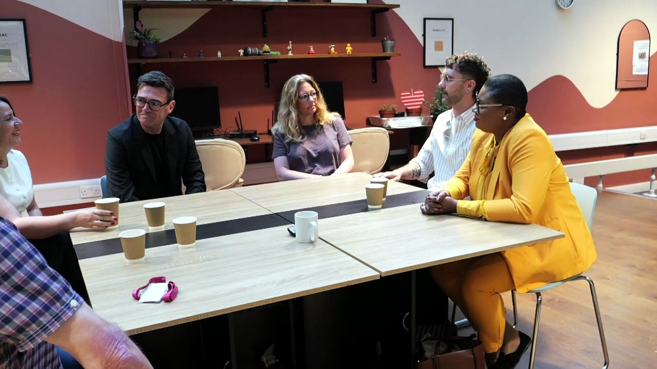 Burnham visits homeless charity ahead of becoming PM