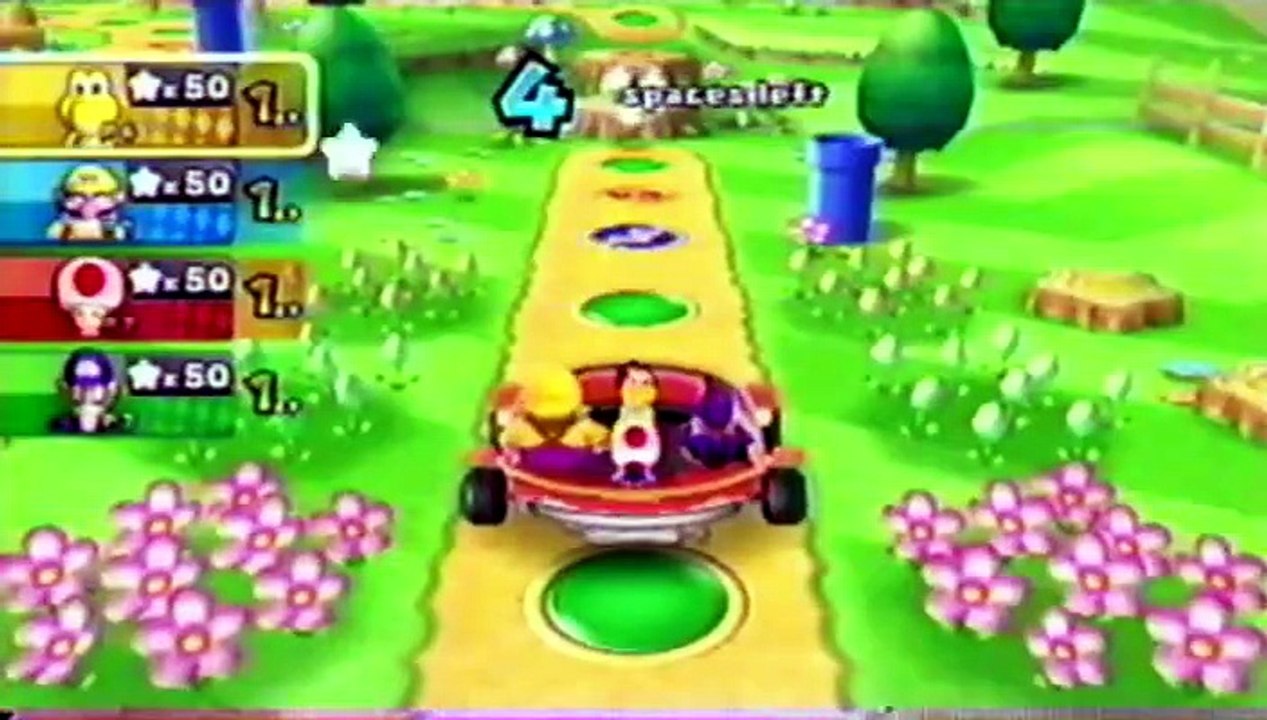 Gameplay Mario Party 9 Wii - 4 Players Mode VHS Damaged Tape 10/10/20 (Old Video)