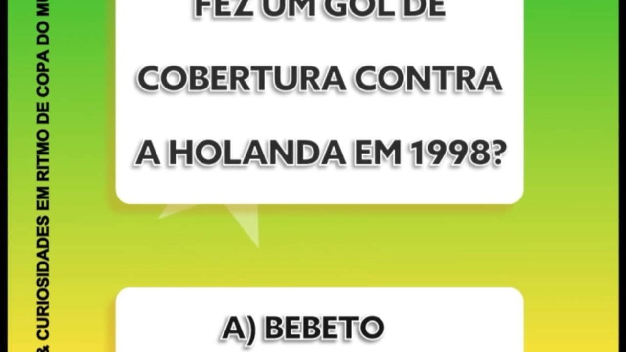 Quiz 40 - BRASIL RUMO AO HEXA!