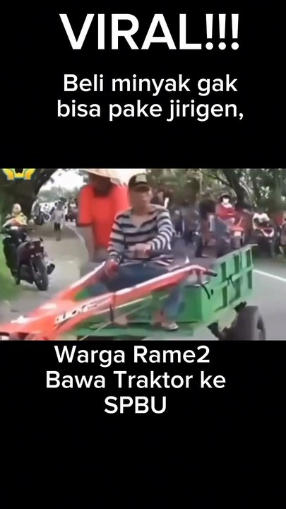 Viral!!! Traktor Antri Minyak Di Indonesia