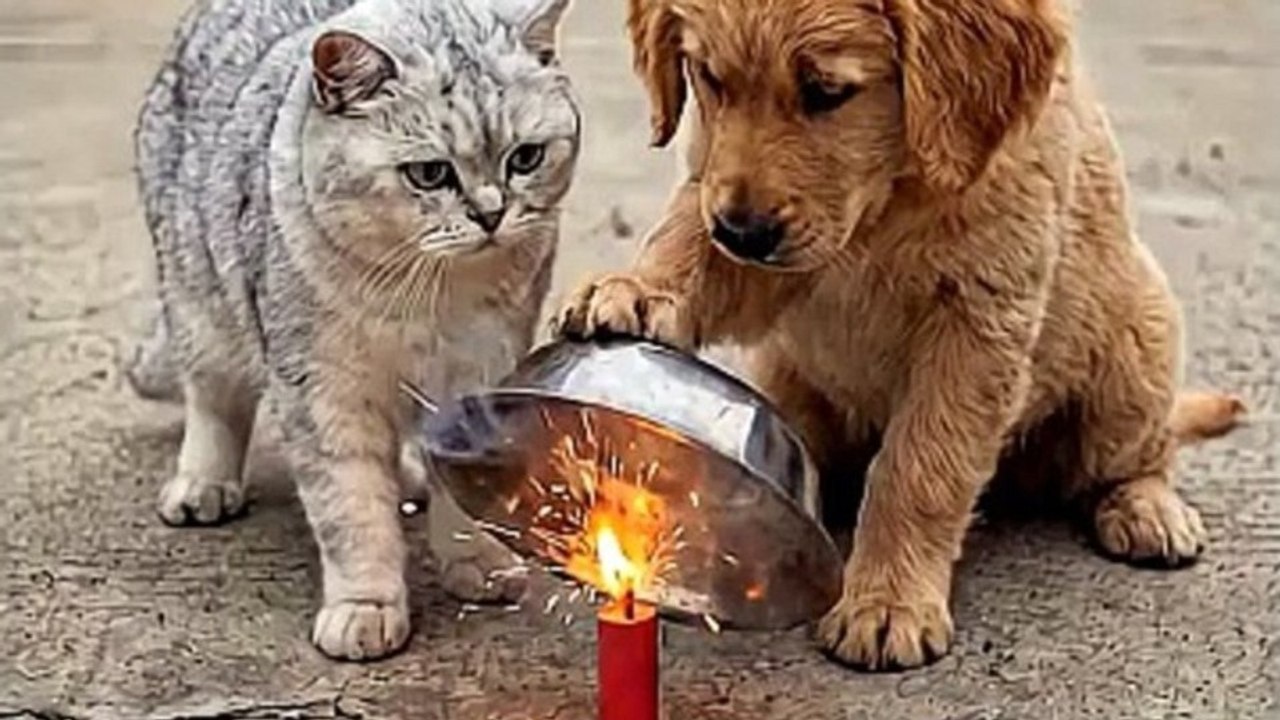 Instant Karma! Dog Laughs at Cat... Then Gets Hit 😂🐶🐱