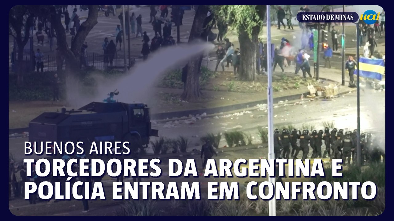 Polícia e torcedores da Argentina entram em confronto