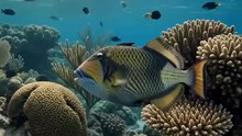 Triggerfish : The colorful reef guardian with a bold personality
