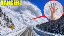 Si vous voyez une avalanche, quittez la ville immédiatement ! C’est dangereux