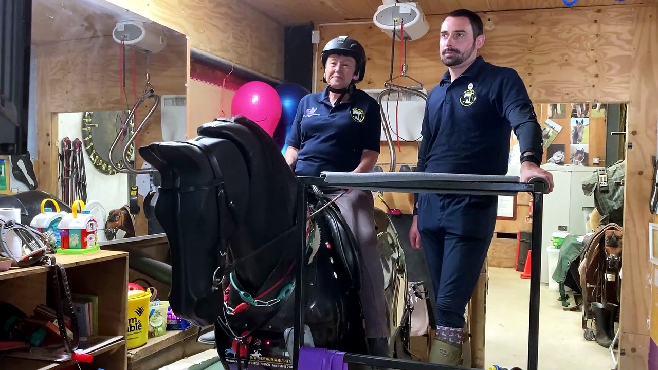 Janice Olinsky uses the supervisor accompanied by coach Mark Williams