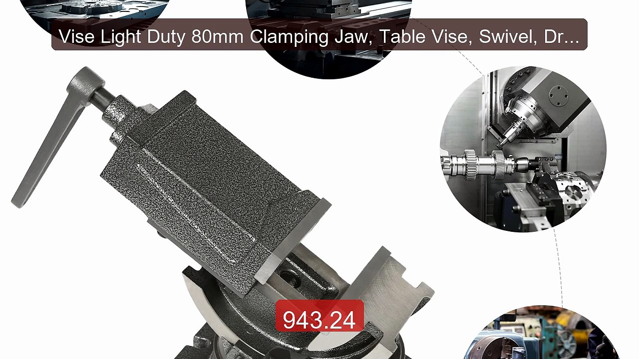 Vise Light Duty 80mm Clamping Jaw, Table Vise, Swivel, Drill ... -- Amazing Value 2026 | Must Have!