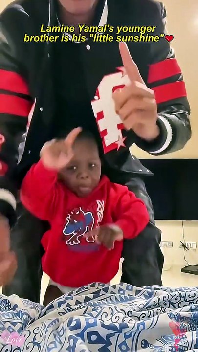 Lamine Yamal and his little sunshine of a younger brother #LittleBrother #Cute #Brothers #Football