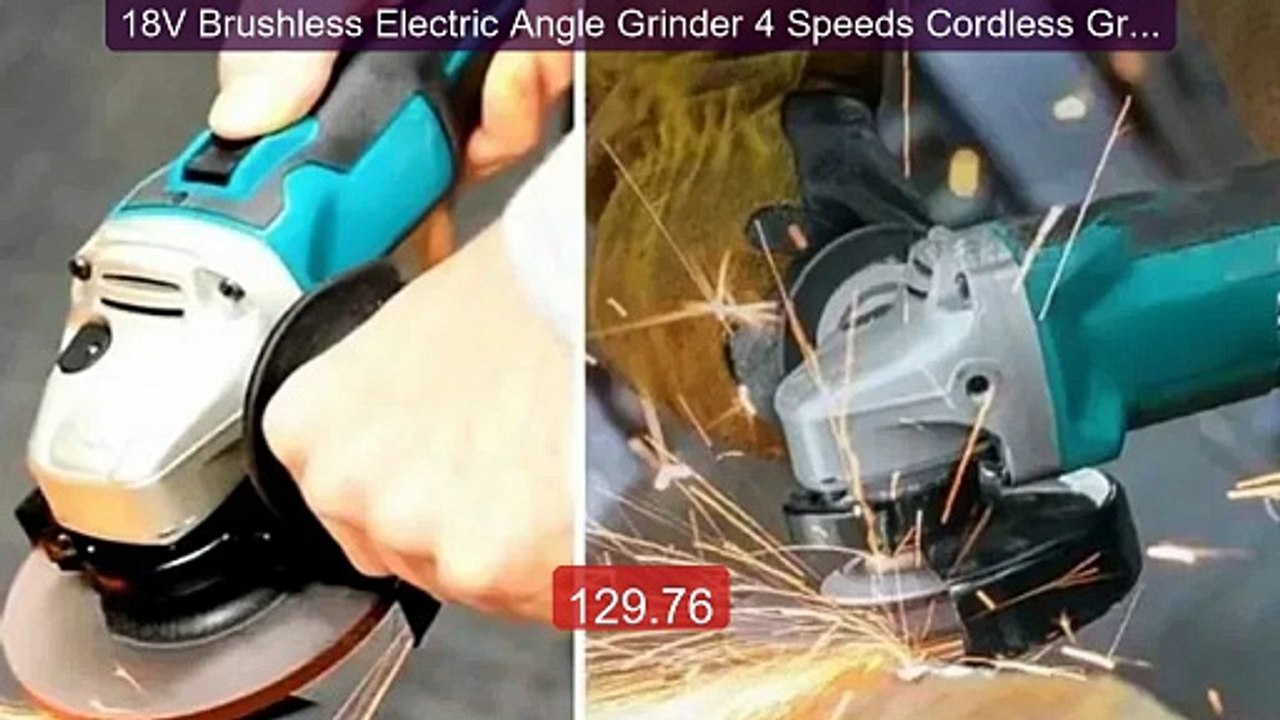 18V Brushless Electric Angle Grinder 4 Speeds Cordless Grinder... -- Hot Deal 2026 | Limited Offer!
