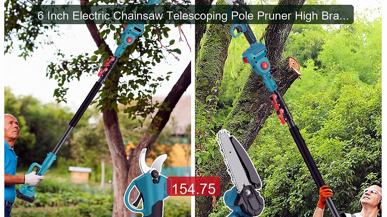 6 Inch Electric Chainsaw Telescoping Pole Pruner High Branch S... -- Best Buy 2026 | Great Quality!