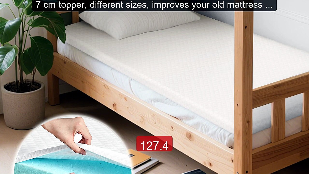 7 cm topper, different sizes, improves your old mattress wh... -- Top Pick 2026 | Unbeatable Price!