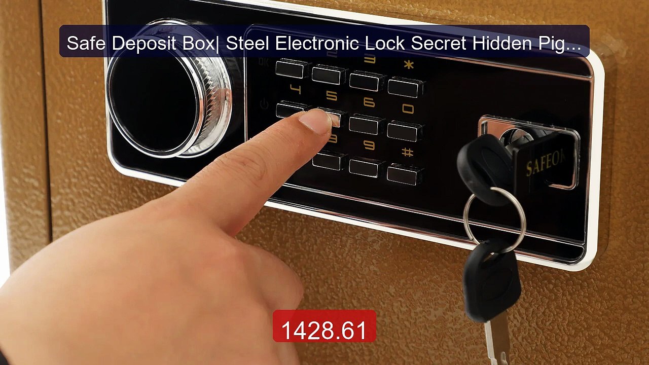 Safe Deposit Box| Steel Electronic Lock Secret Hidden Piggy Ba... -- Hot Deal 2026 | Limited Offer!