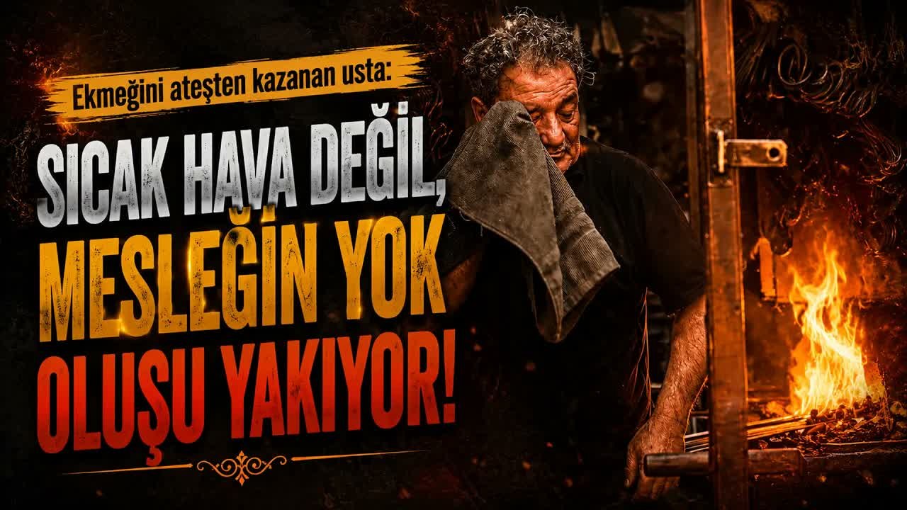 Ateş başında 50 yıldır demir döven 70 yaşındaki usta  iha