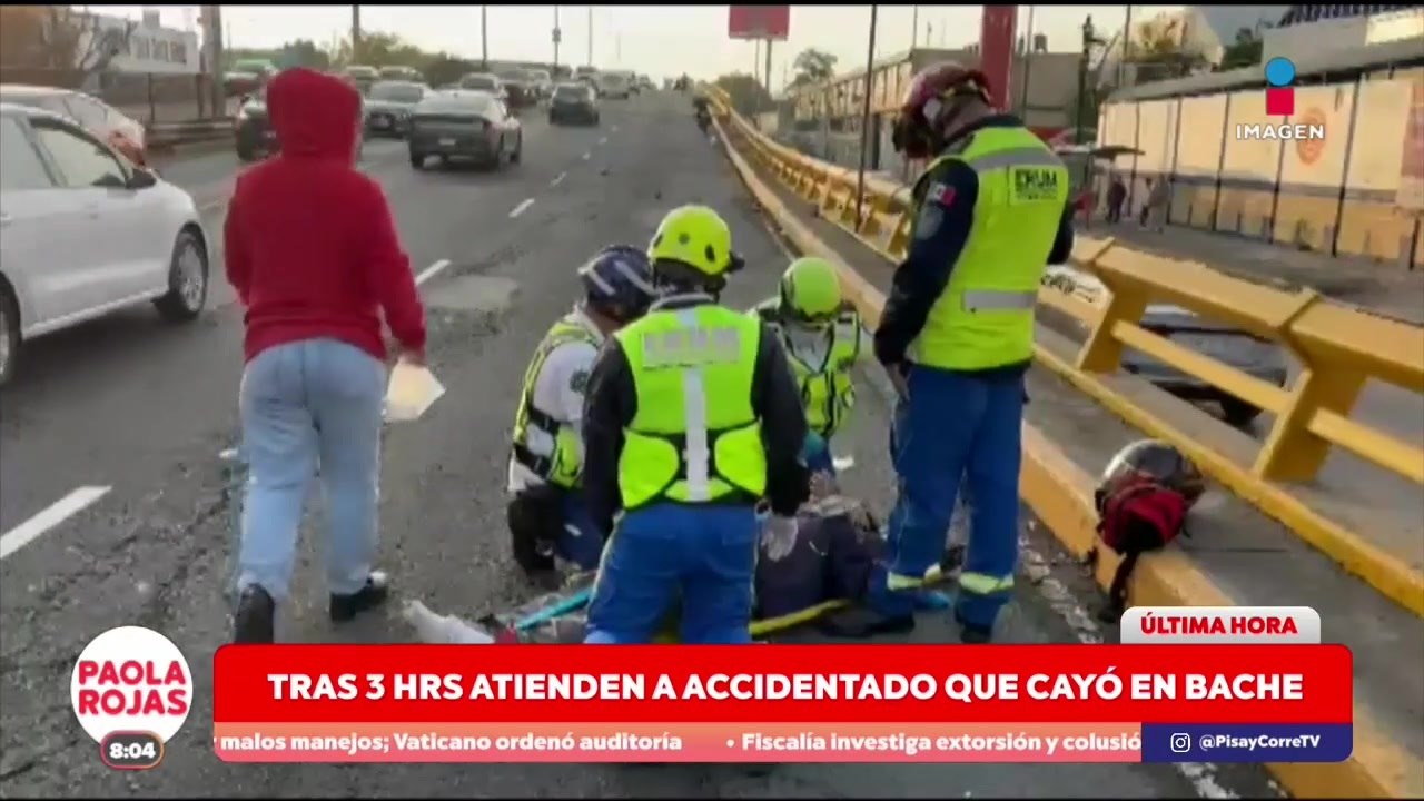 Tres horas después atendieron a motociclista accidentado en Circuito Interior | De Pisa y Corre