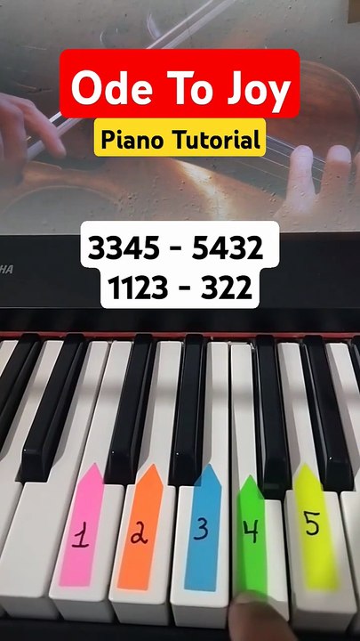 Ode To Joy - Piano Tutorial - Easy Piano