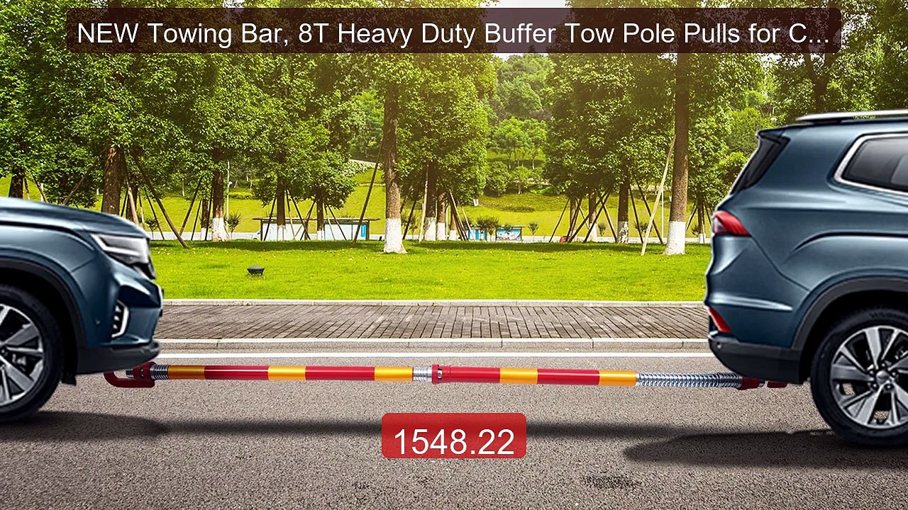 NEW Towing Bar, 8T Heavy Duty Buffer Tow Pole Pulls for Car Truck, ... -- Top Rated 2026 | Buy Now!