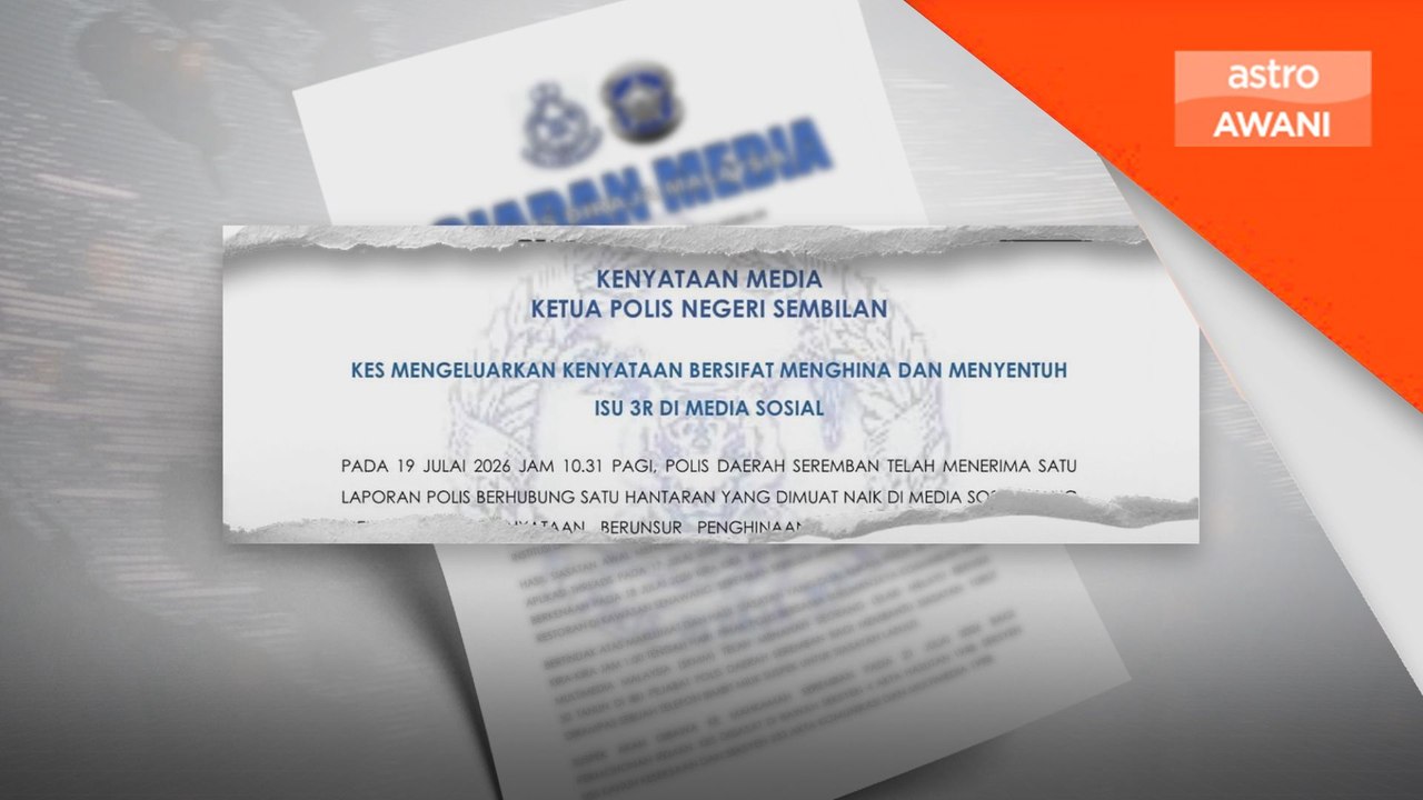 Polis tahan lelaki muat naik hantaran 3R di media sosial