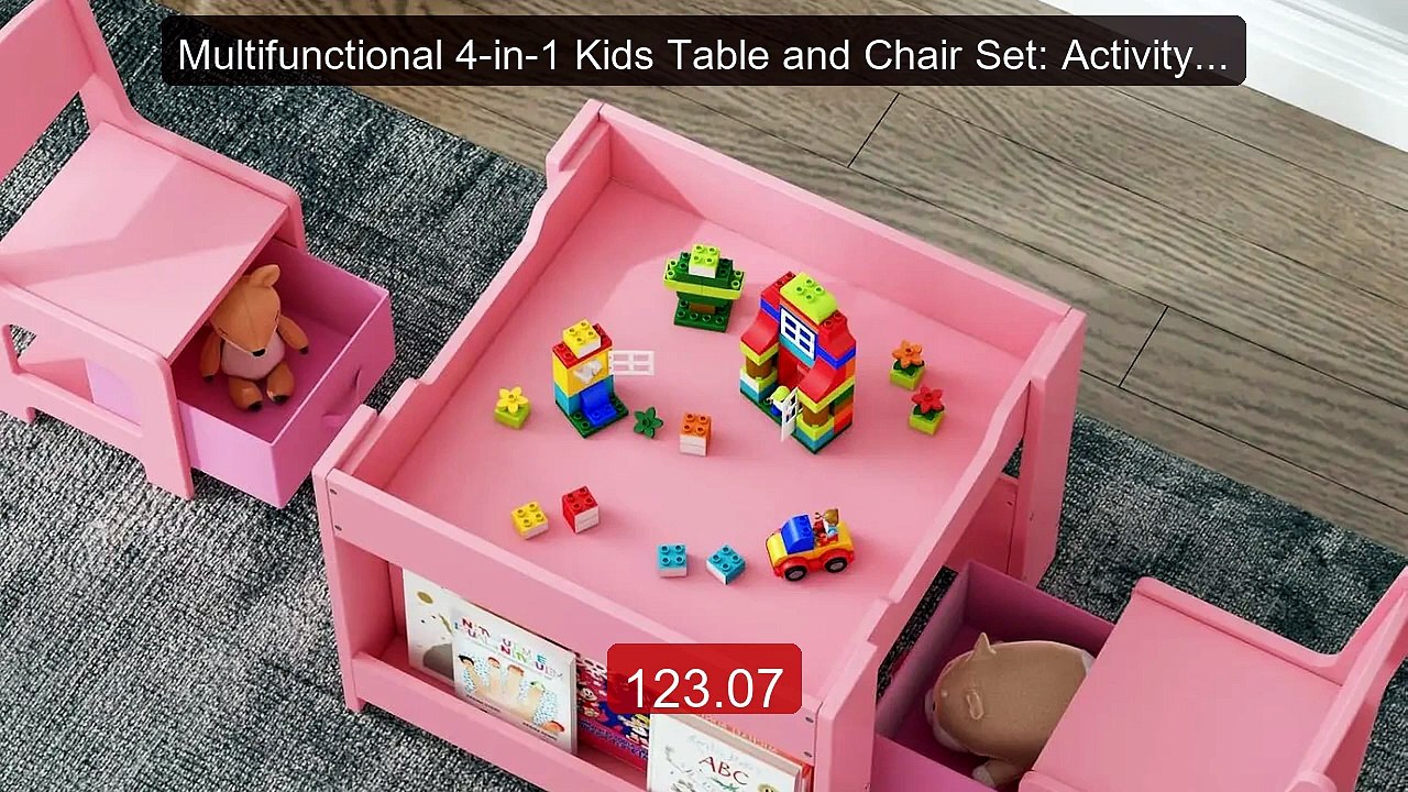 Multifunctional 4-in-1 Kids Table and Chair Set: Activity Desk wit... -- Best Deal 2026 | Shop Now!