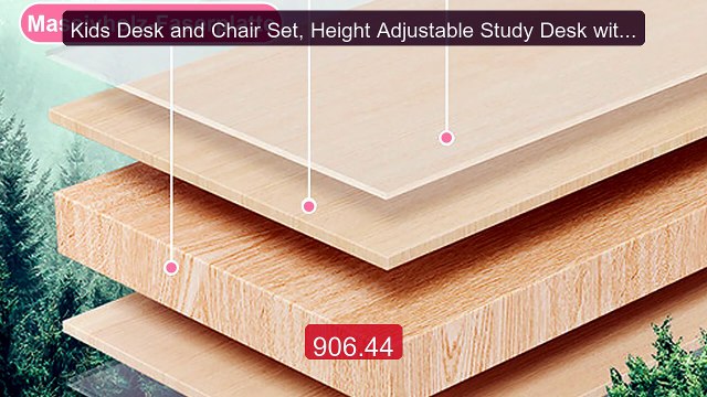 Kids Desk and Chair Set, Height Adjustable Study Desk with USB Lamp... Top Rated 2026 | Buy Now!
