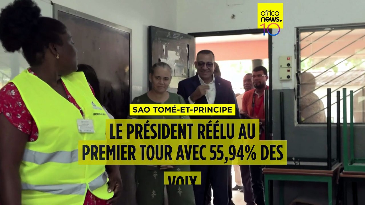 Sao Tomé-et-Principe : le président réélu au 1er tour avec 55,94% des voix