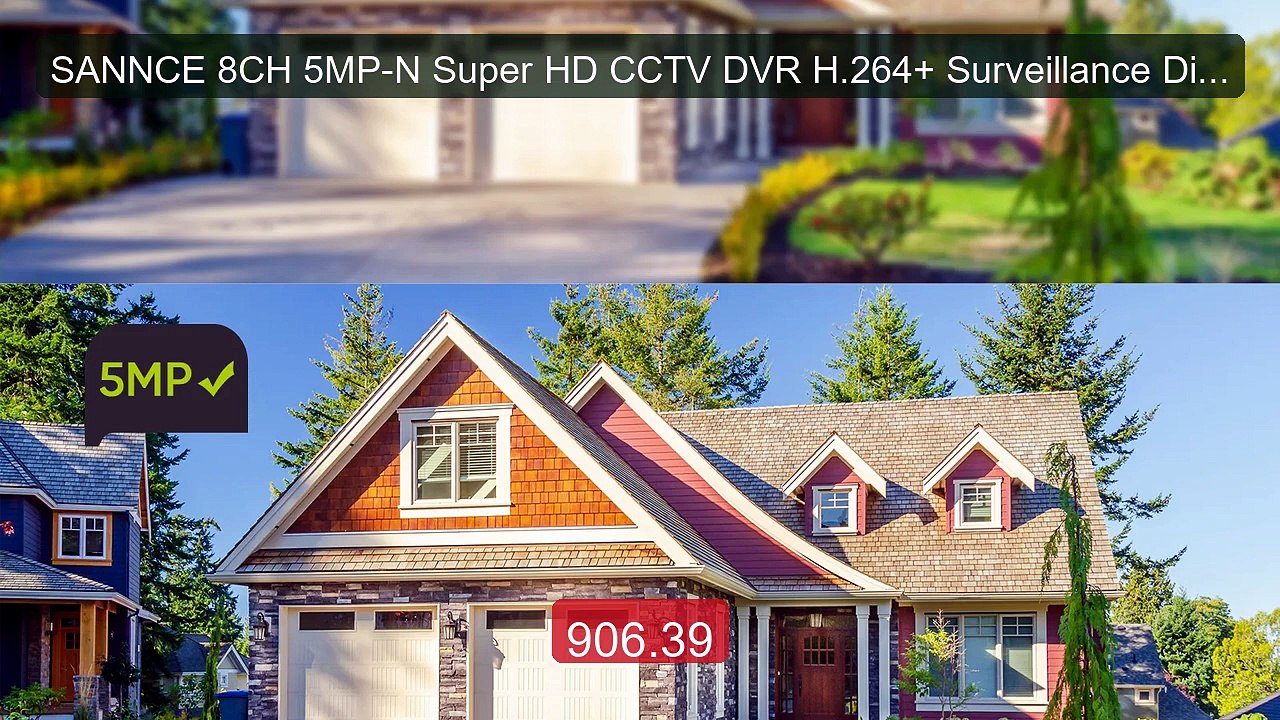SANNCE 8CH 5MP-N Super HD CCTV DVR H.264+ Surve...