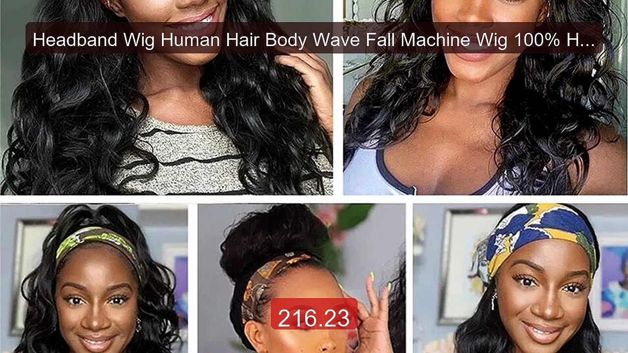 Headband Wig Human Hair Body Wave Fall Machine Wig 100% Hum... -- Top Pick 2026 | Unbeatable Price!