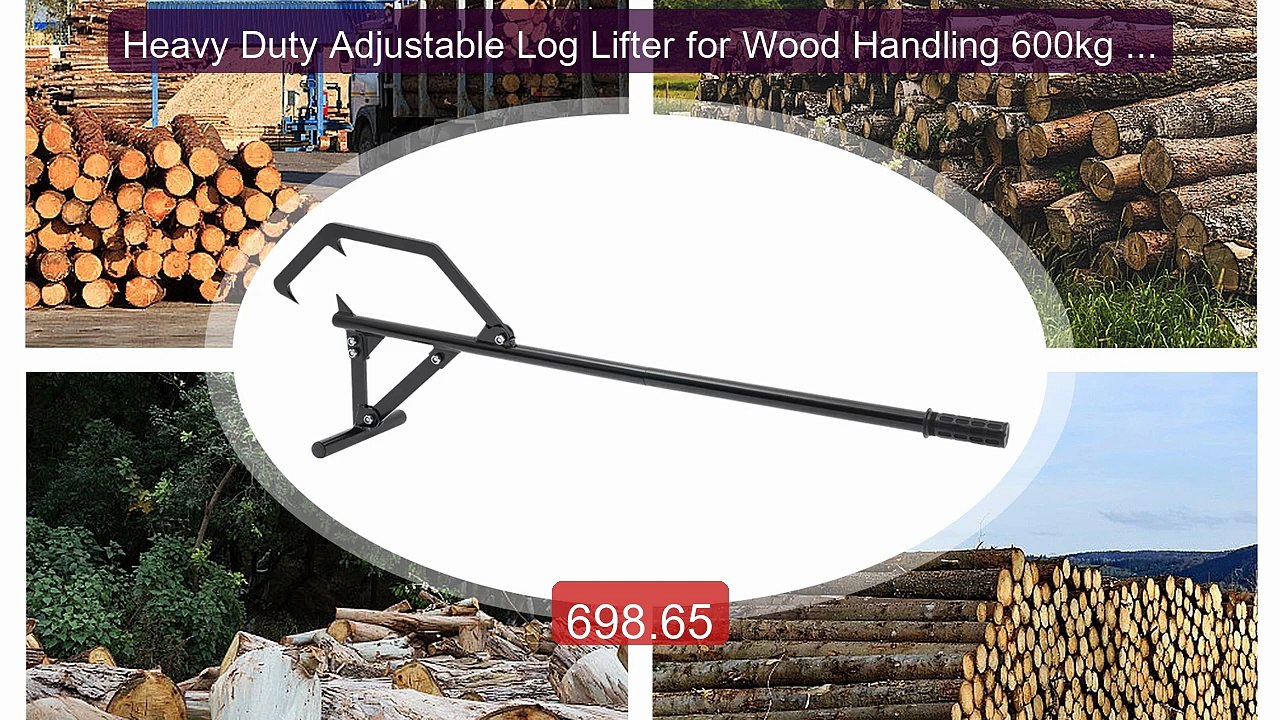 Heavy Duty Adjustable Log Lifter for Wood Handling 600kg Capac... -- Hot Deal 2026 | Limited Offer!