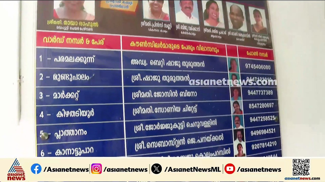 പാല ന​ഗരസഭ ചെയർപേഴ്സൺ ദിയ ബിനു പുറത്തേക്കോ?; അവിശ്വാസ പ്രമേയം പാസാവാൻ സാധ്യത