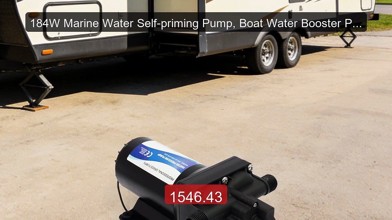 184W Marine Water Self-priming Pump, Boat Water Booster Pump w... -- Best Buy 2026 | Great Quality!
