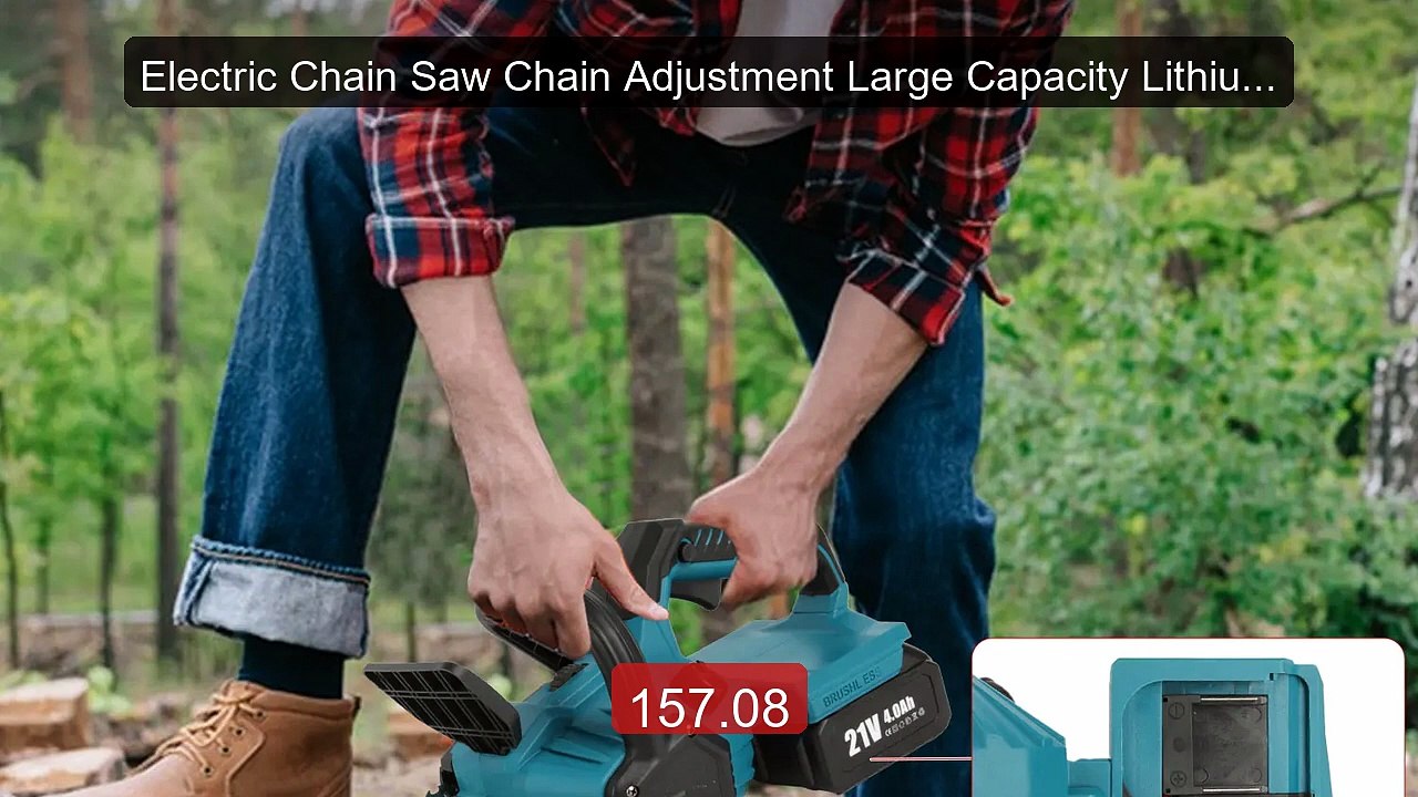 Electric Chain Saw Chain Adjustment Large Capacity Lithium Bat... -- Best Buy 2026 | Great Quality!