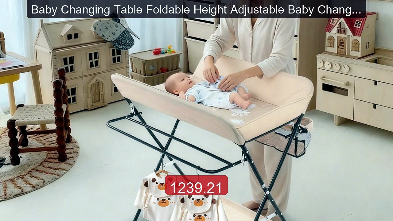 Baby Changing Table Foldable Height Adjustable Baby Changin... -- Top Pick 2026 | Unbeatable Price!