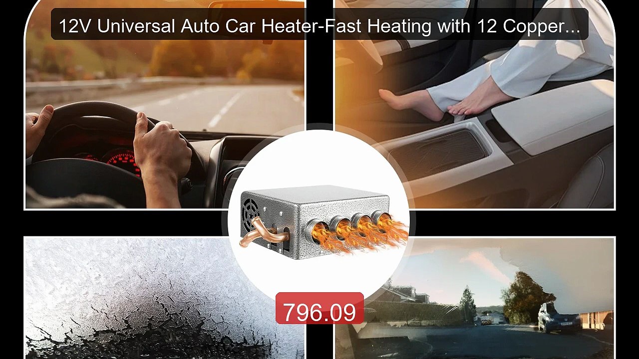 12V Universal Auto Car Heater-Fast Heating with 12 Copper Pipe... -- Best Buy 2026 | Great Quality!