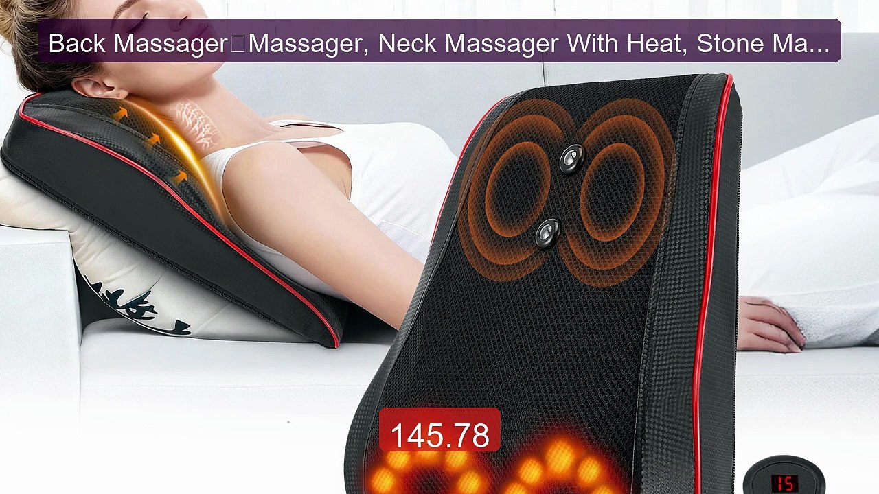 Back Massager，Massager, Neck Massager With Heat, Stone Massage Mass... -- Top Rated 2026 | Buy Now!