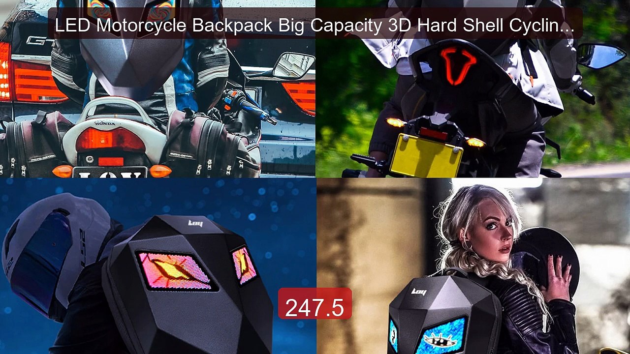 LED Motorcycle Backpack Big Capacity 3D Hard Shell Cycling Backpac... -- Best Deal 2026 | Shop Now!