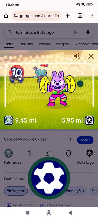 45 - Palmeiras x Botafogo - Partida 9-11 - Mini Cup Google Copa do Mundo de Clubes