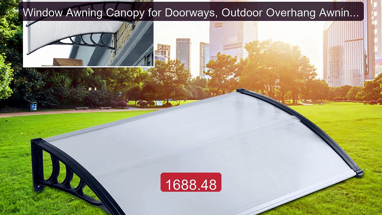 Window Awning Canopy for Doorways, Outdoor Overhang Awnings Black B... -- Top Rated 2026 | Buy Now!