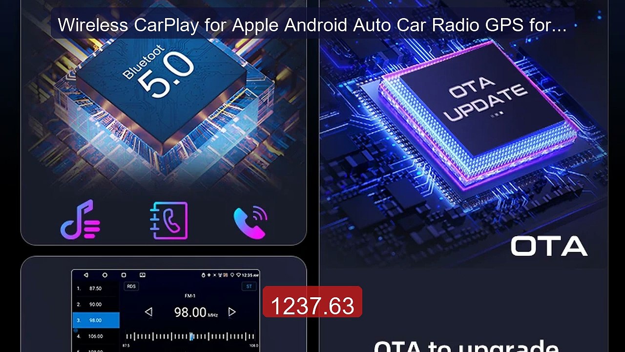 Wireless CarPlay for Apple Android Auto Car Radio GPS for Ben... -- Amazing Value 2026 | Must Have!