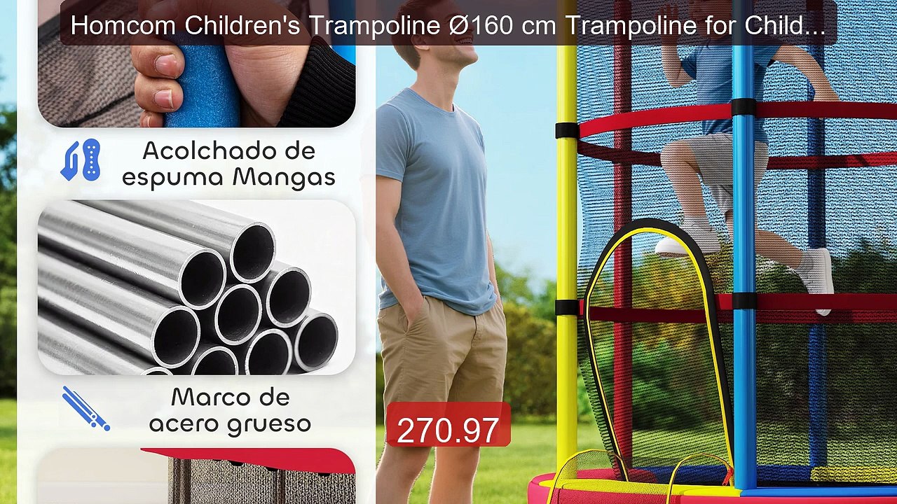 Homcom Children's Trampoline Ø160 cm Trampoline for Children 3-6 Ye... -- Top Rated 2026 | Buy Now!