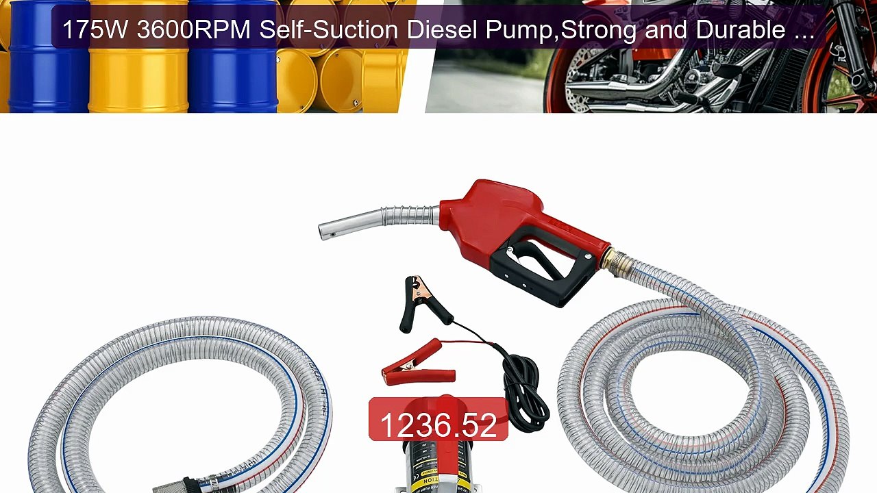 175W 3600RPM Self-Suction Diesel Pump,Strong and Durable Diese... -- Hot Deal 2026 | Limited Offer!